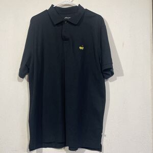 Masters Collection Shirt Mens XL Black Golf Polo Pima Cotton Augusta National